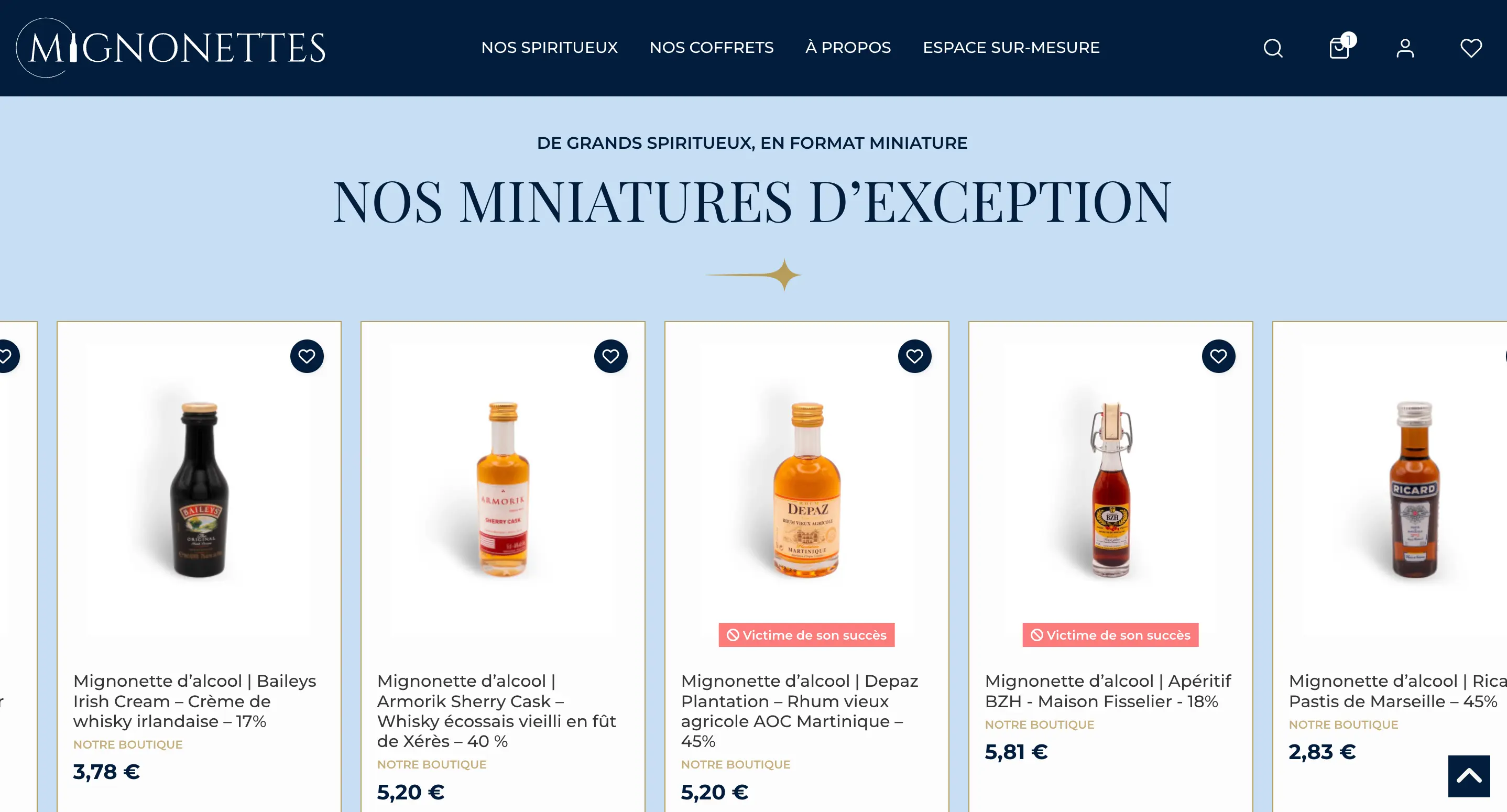 Mise en avant des produits